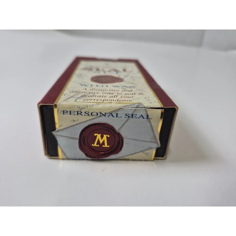 Stuart Houghton Personal Seal Set Brass Stamp Made in Great Britain Letter M New